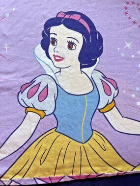 DISNEY HOME Pillow Case Std Princess Snow White Sleeping Beauty Purple Y2K USA